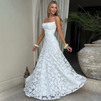 Aftenkjole Blomstertryk Elegant