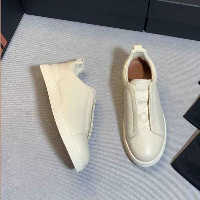 Hverdagsvenlige lædersneakers