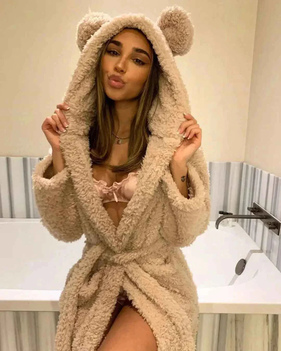 Women's Hooded Bathrobe