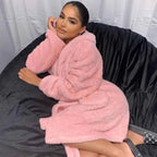Women's Hooded Bathrobe