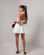 Bodycon Mini Dress with Halter Collar