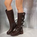 Buckle Biker Boots