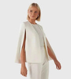Claire – Elegant Women's Cape Blazer with Flowing Cut & Sleeve Slit