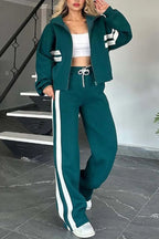 Women's Two-Piece Tracksuit with Stripes