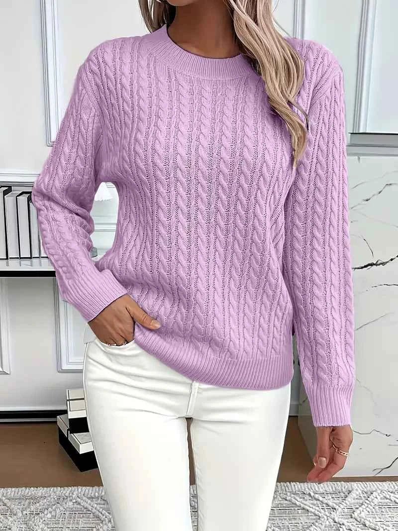 Dame Pullover Efterår Strik