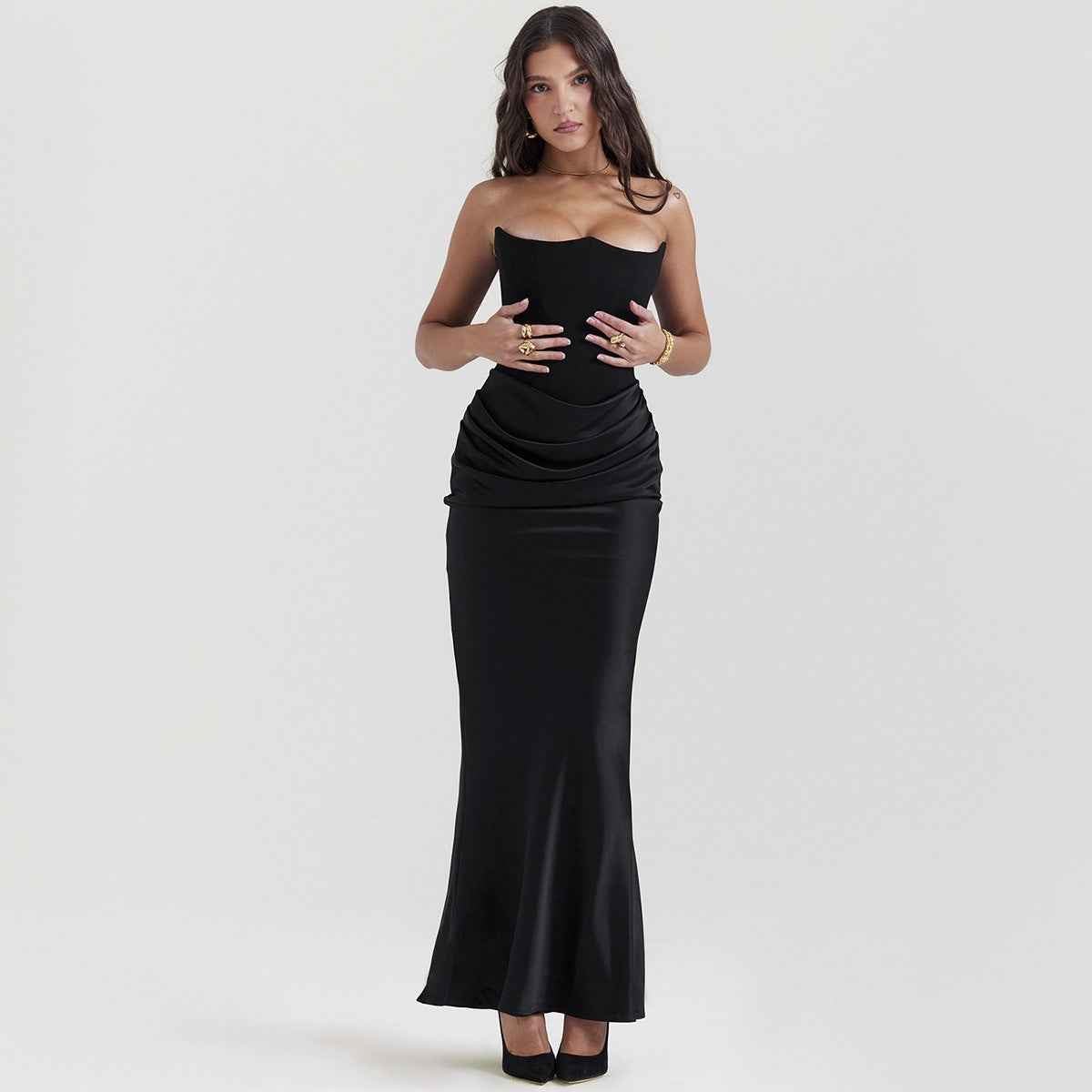 Elegant Corset Maxi Dress
