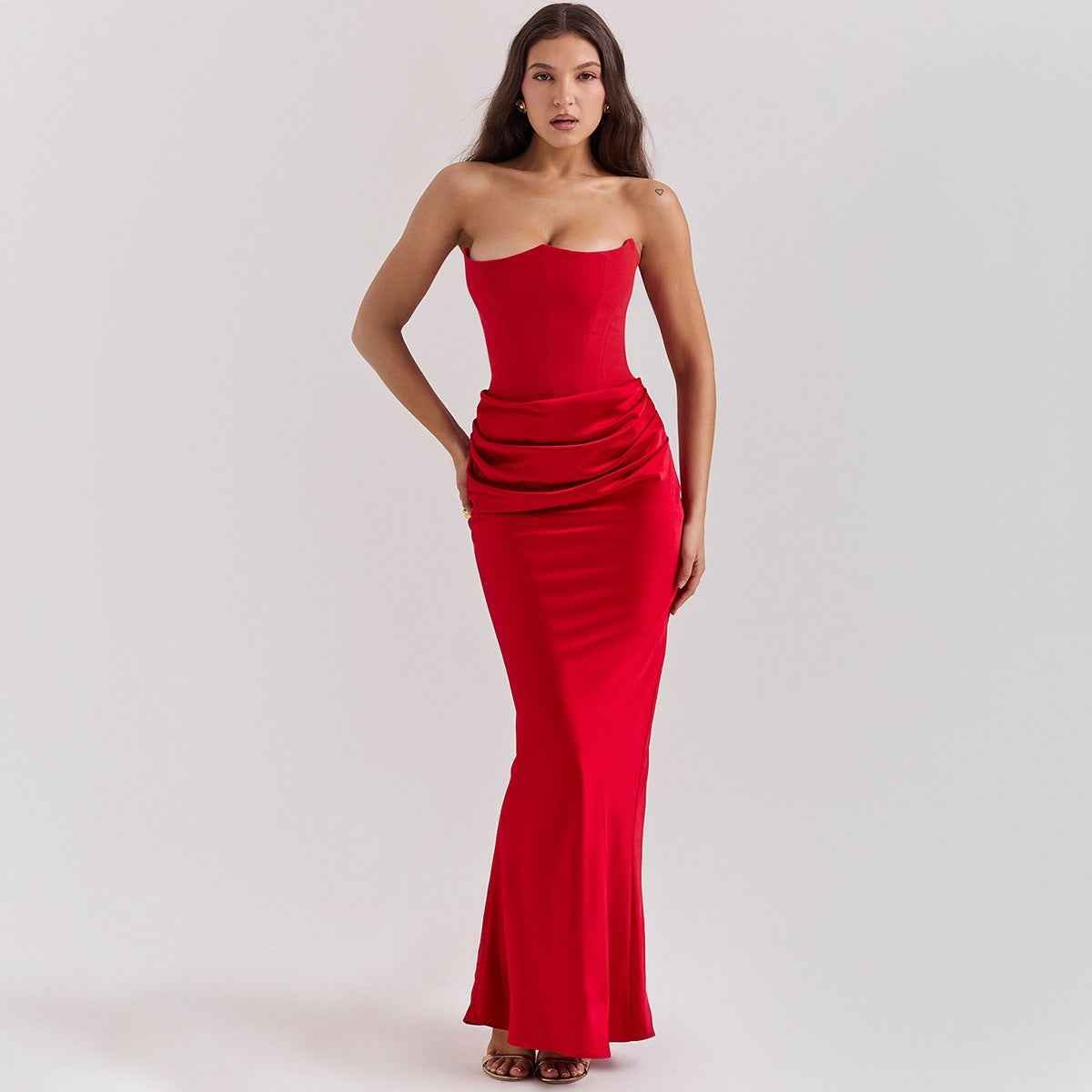 Elegant Corset Maxi Dress