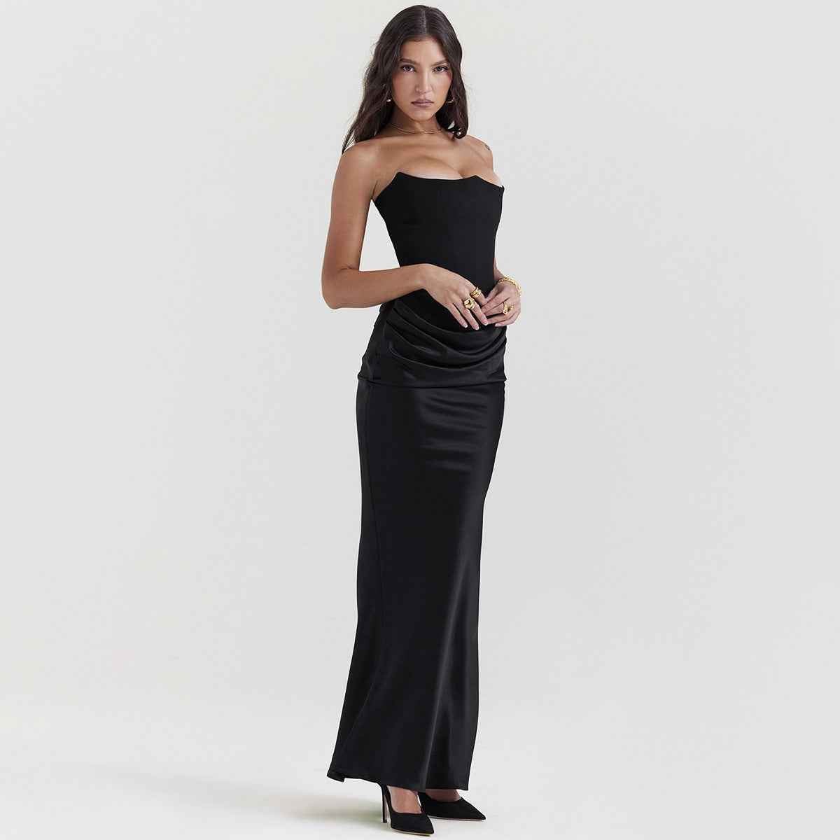 Elegant Corset Maxi Dress