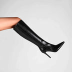 Eleonora – Håndlavede damesko med krokodillepræg og stilettohæle
