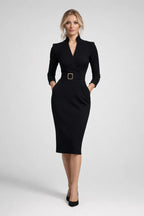Elegant Midi Sheath Dress for Women