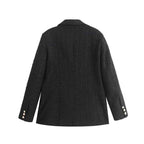 Fitted blazer with lapel collar