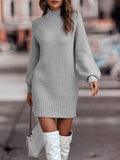 Figure-hugging knit dress