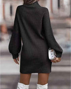 Figure-hugging knit dress