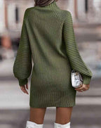 Figure-hugging knit dress
