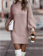 Figure-hugging knit dress