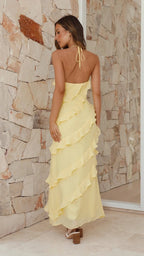 Flowing Ruffle Maxi Dress