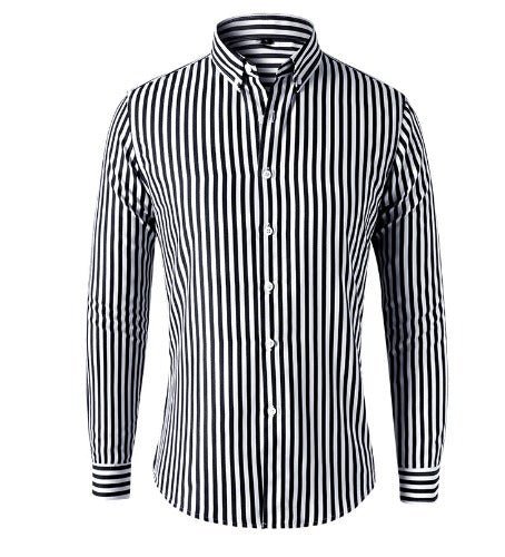 Stribet Slim Fit Skjorte