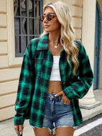 Rutet damebluse
