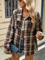 Rutet damebluse