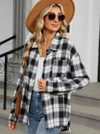 Plaid blouse for women