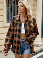 Rutet damebluse