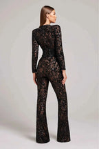 Langærmet Spids Jumpsuit