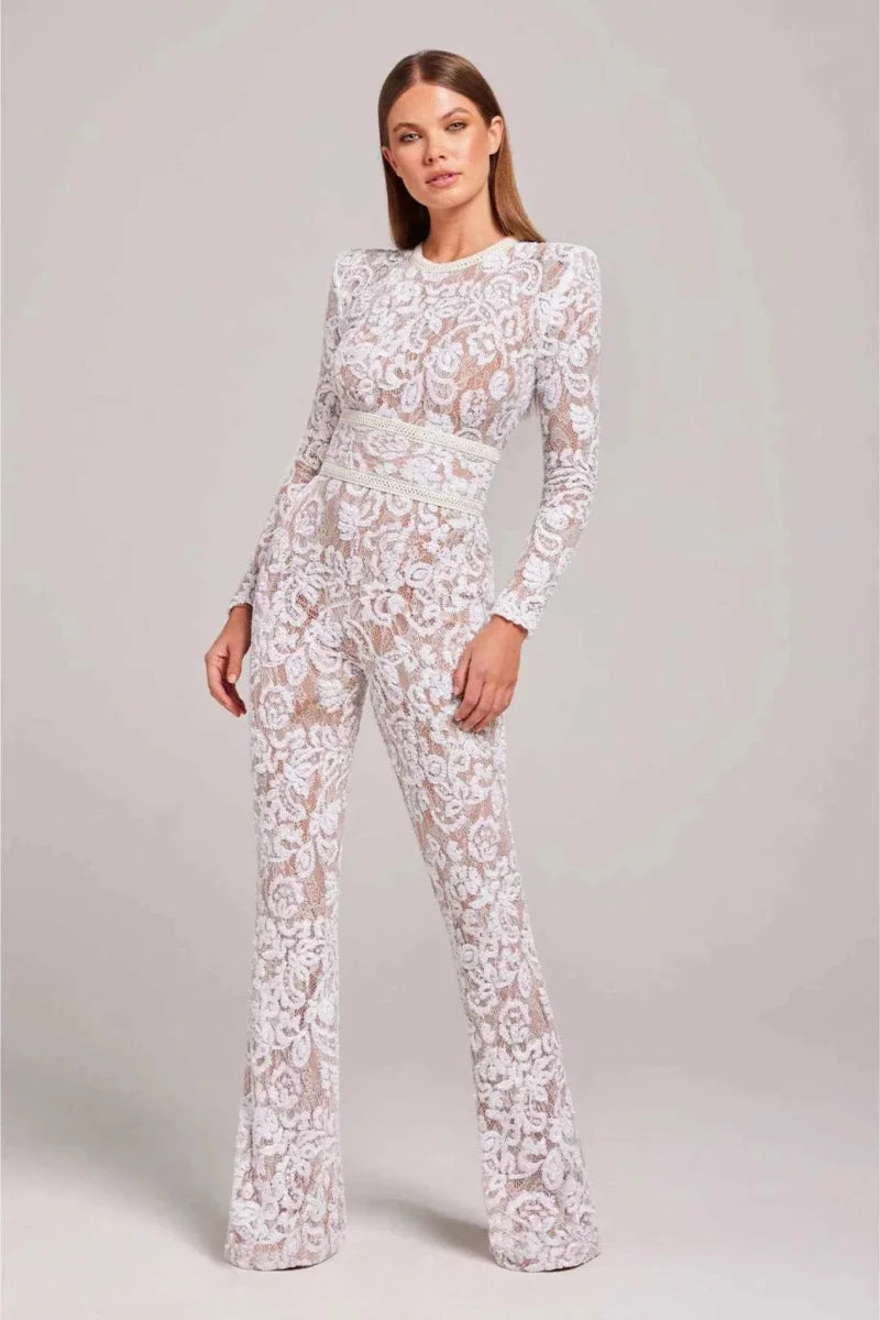 Langærmet Spids Jumpsuit