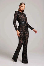 Langærmet Spids Jumpsuit