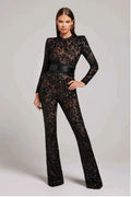 Langærmet Spids Jumpsuit
