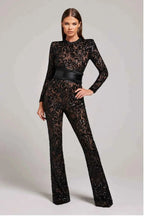 Langærmet Spids Jumpsuit
