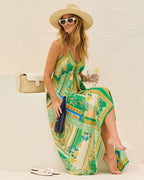 Layla – Summer Dress with Boho Print and Pointed Hem