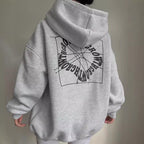 Liora – Oversized Hoodie with Statement Back Print