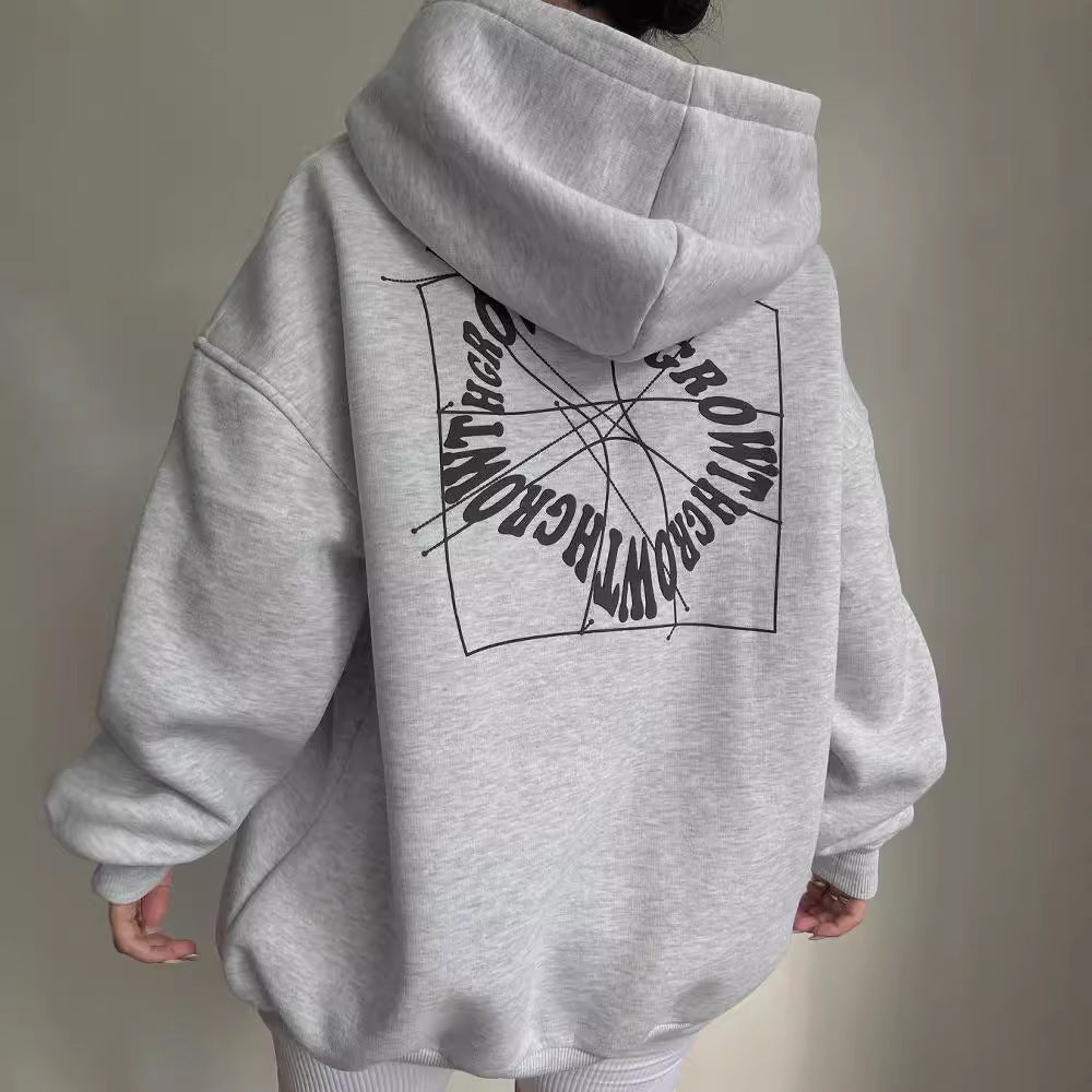 Liora – Oversized Hoodie with Statement Back Print