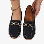 Women's Loafers with Chain Detail