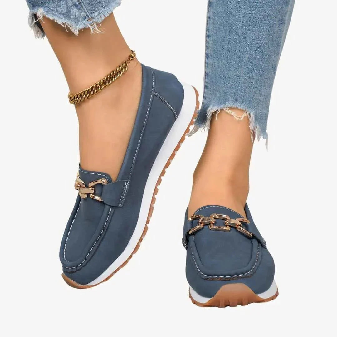 Women's Loafers with Chain Detail