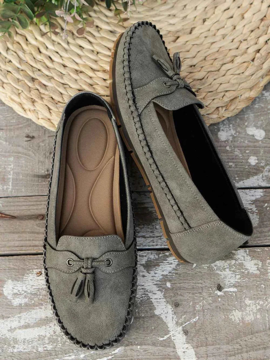 Women's Loafers with Bow