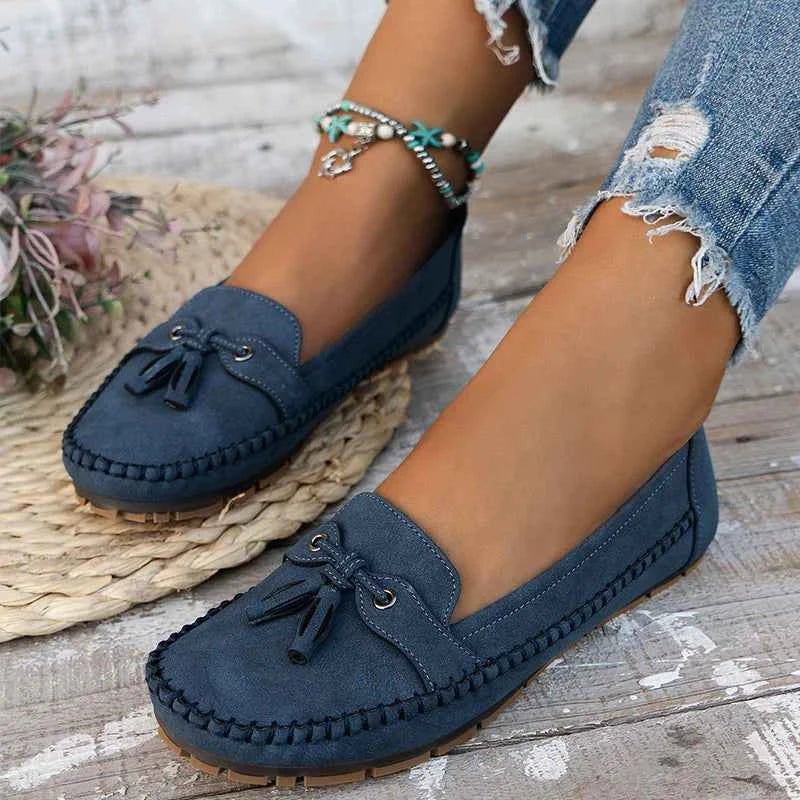 Women's Loafers with Bow