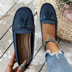 Women's Loafers with Bow