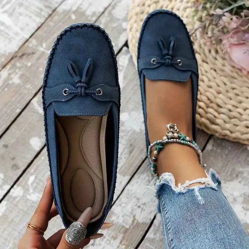 Women's Loafers with Bow
