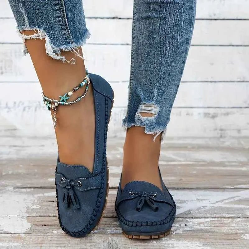 Women's Loafers with Bow
