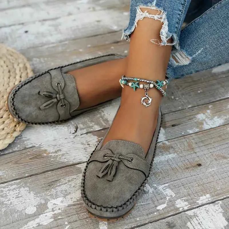 Women's Loafers with Bow