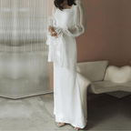 Festive Long-Sleeve Maxi Dress