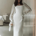 Festive Long-Sleeve Maxi Dress