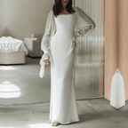 Festive Long-Sleeve Maxi Dress