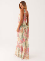 Summer Floral Print Maxi Dress