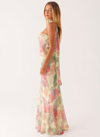 Maxikjole Sommer Blomsterprint