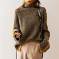 Oversized turtleneck sweater for women