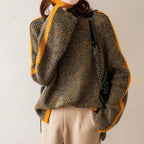 Oversized turtleneck sweater for women