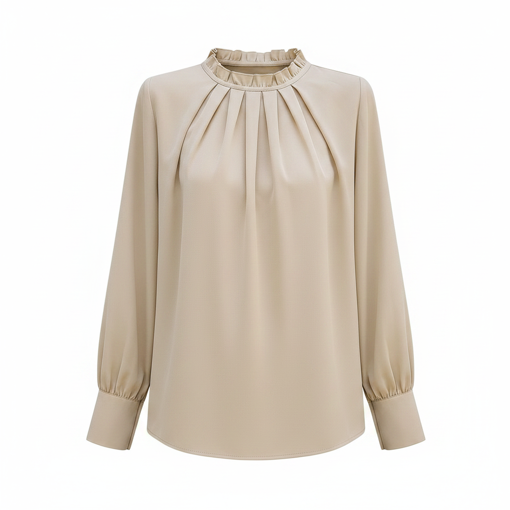 Afslappet Fit Dameoverdel — Beige / S — Product shot