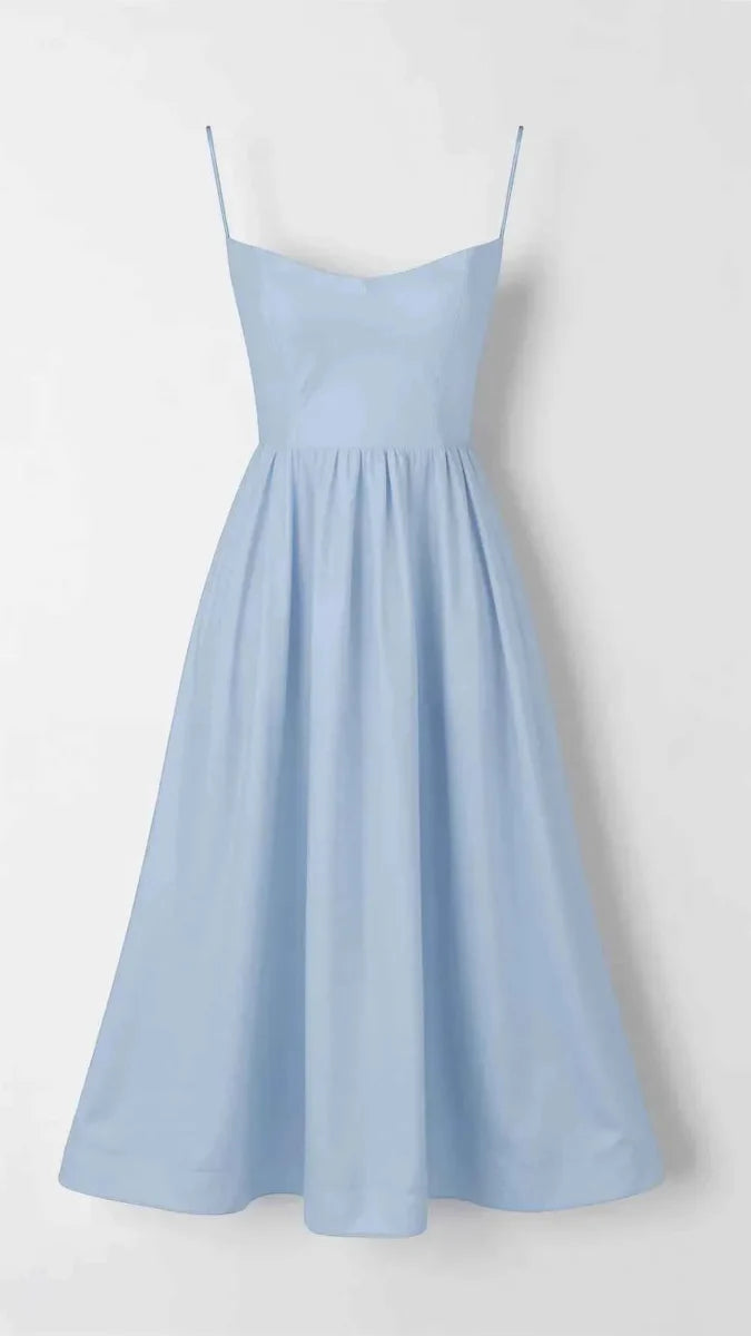 Simple Midi Dress with Waist Shaping
